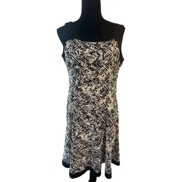chaps jersey dress Chaps Colorblock Surplice Sheath Dress